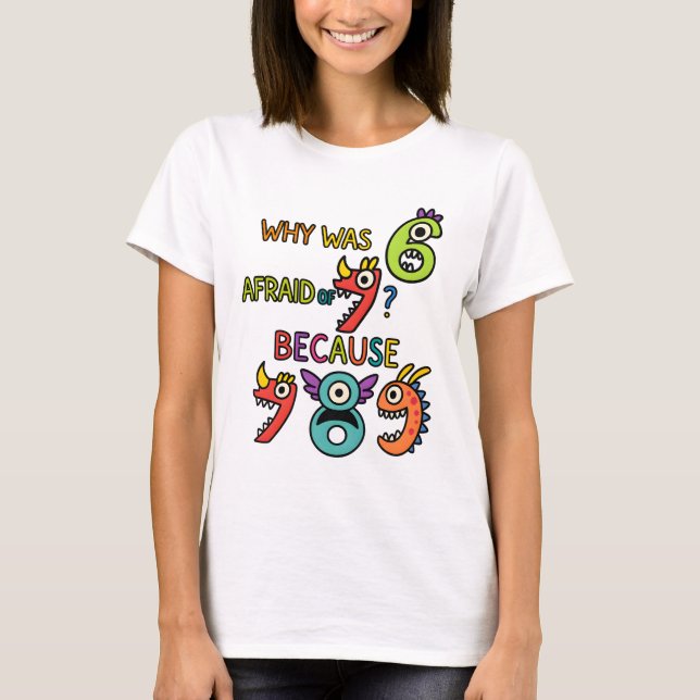 T-shirt drôle de maths 7 8 9 pour les enseignants  (Devant)