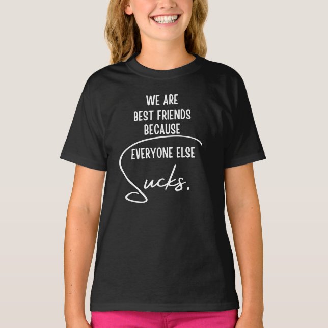 T-shirt drôle de meilleurs amis (Devant)