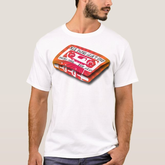 T-Shirt Drôle de Mix Tapes (Devant)