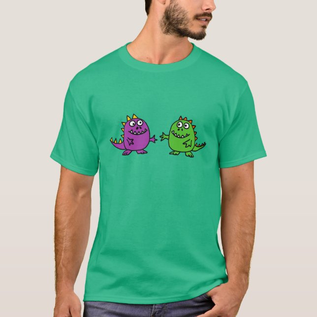 T-shirt drôle de monstres (Devant)