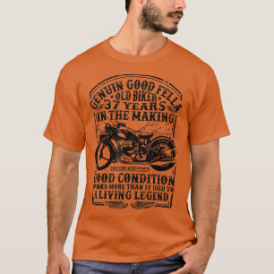 T-shirt Drôle de motard de 37 ans style rétro classique mo