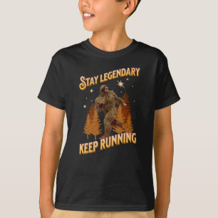T-shirt Drôle de motivation de course de Bigfoot