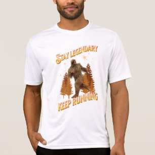 T-shirt Drôle de motivation de course de Bigfoot