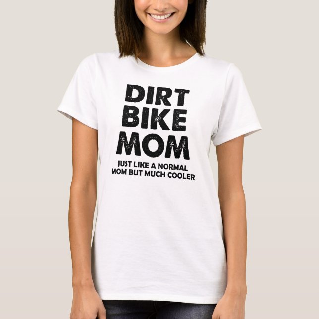 T-shirt drôle de motocross de maman de vélo de (Devant)