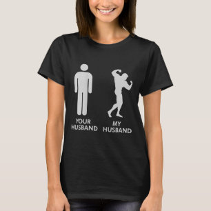 T-shirt drôle de musculation pour femme mari mari
