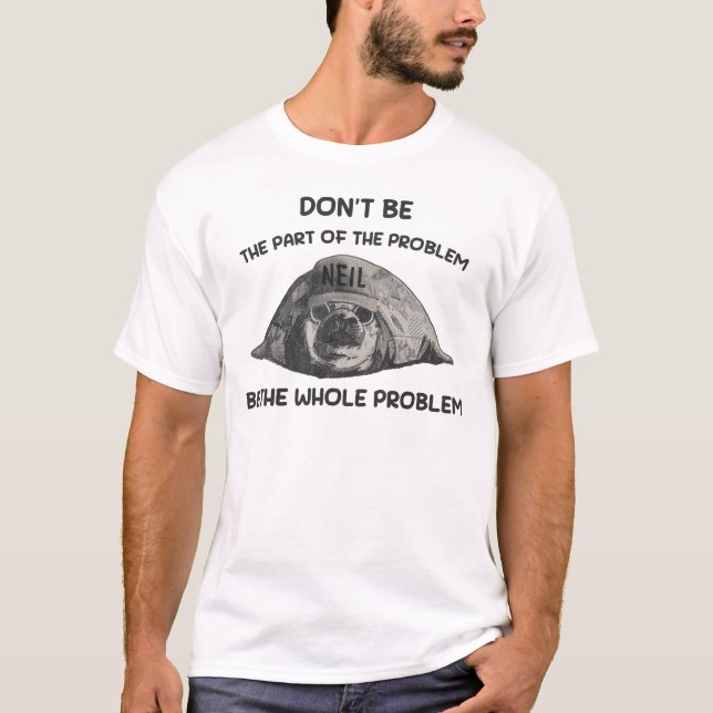 T-shirt Drôle de Neil le phoque (Devant)
