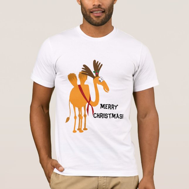 T-shirt drôle de Noël - chameau dans le costume de (Devant)