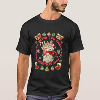 T-shirt Drôle de Noël de Gnome de Guimauve pour Femmes Dou