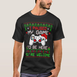 T-shirt drôle de Noël de jeu vidéo pour joueur de