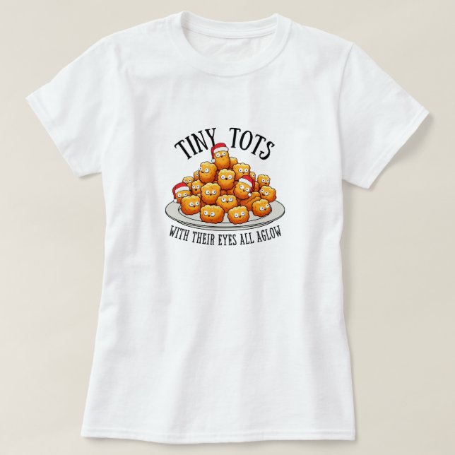 T-shirt drôle de Noël pour femmes Tiny Tots (Design devant)