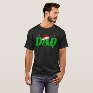 T-shirt drôle de Noël pour papa vert Cadeau de fêt