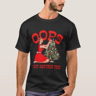 T-shirt Drôle de Noël Rétro Oups J'ai eu un autre arbre 