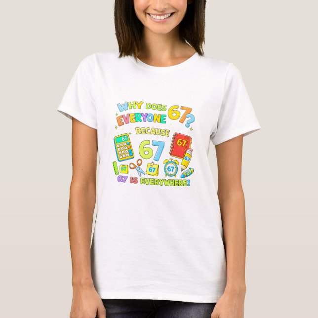 T-shirt drôle de nombres de maths pour les enfants (Devant)