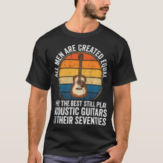 T-shirt Drôle de papa 70e anniversaire Fête des pères acou
