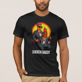 T-shirt drôle de papa poulet 
