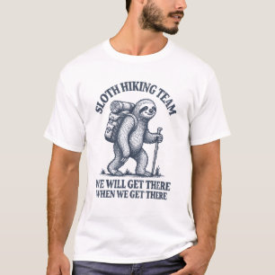 T-shirt drôle de paresseux randonnée_1