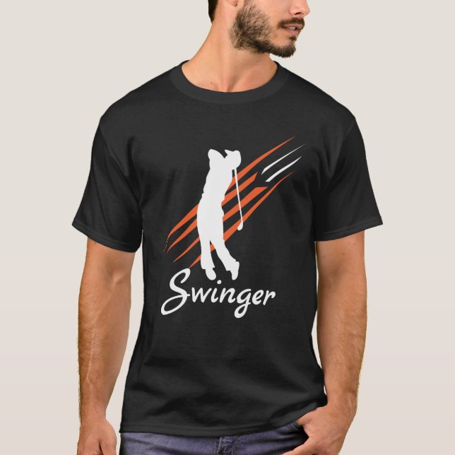 T-shirt drôle de partouzeur de golf (Devant)