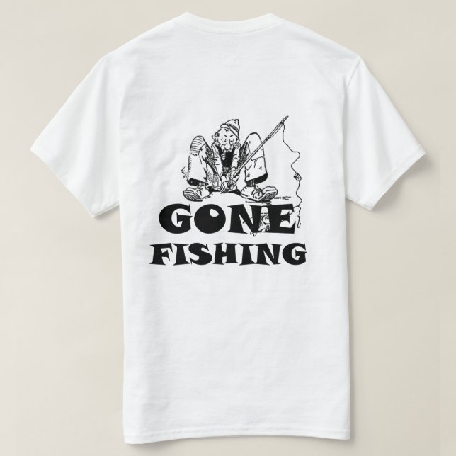 T-shirt drôle de pêche allé (Design dos)