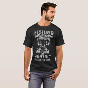 T-shirt drôle de pêche et de chasse - chemises d
