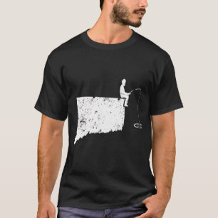 T-shirt drôle de pêche sur glace CT Humour de pêch