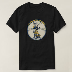 T-shirt drôle de pêche : un imbécile attendant un