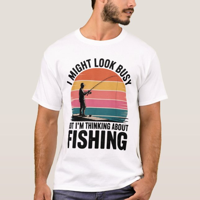 T-shirt drôle de pêcheur (Devant)