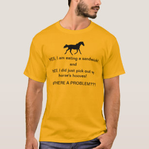 T-shirt drôle de personnes de cheval