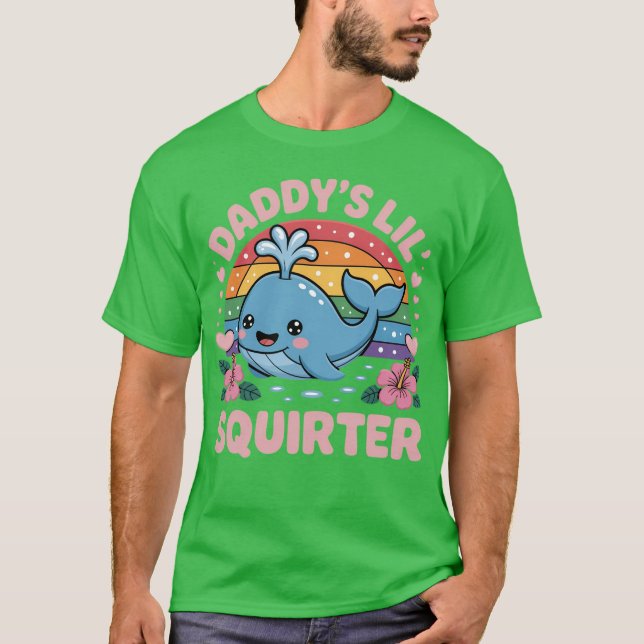 T-shirt drôle de petit éjaculateur de papa humour  (Devant)