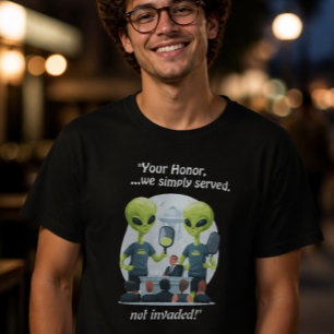 T-shirt drôle de Pickleball avec des Aliens
