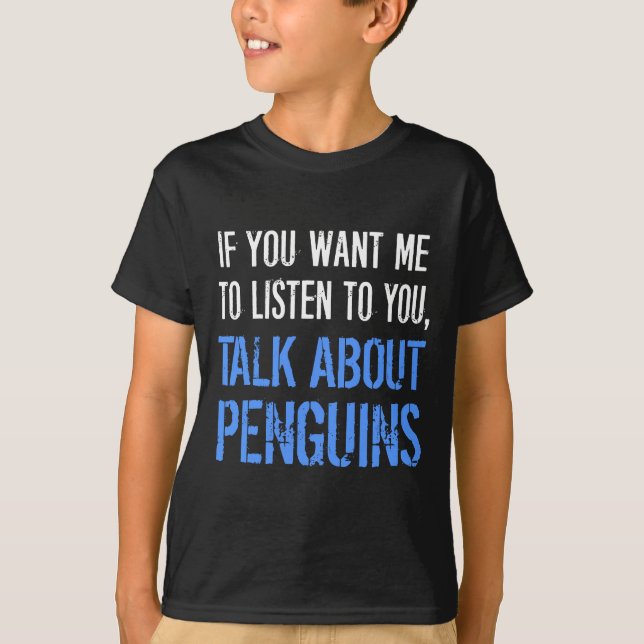 T-shirt drôle de pingouins (Devant)