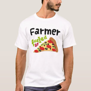 T-shirt (drôle) de pizza d'agriculteur