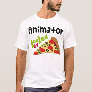 T-shirt (drôle) de pizza d'animateur