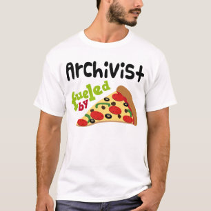 T-shirt (drôle) de pizza d'archiviste