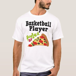 T-shirt (drôle) de pizza de joueur de basket