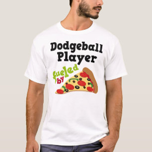 T-shirt (drôle) de pizza de joueur de Dodgeball
