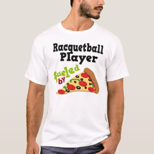 T-shirt (drôle) de pizza de joueur de racquetball