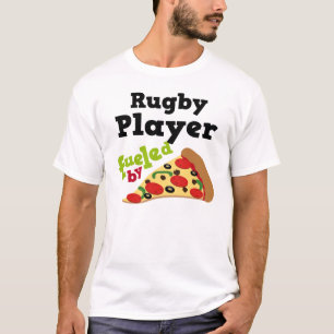 T-shirt (drôle) de pizza de joueur de rugby