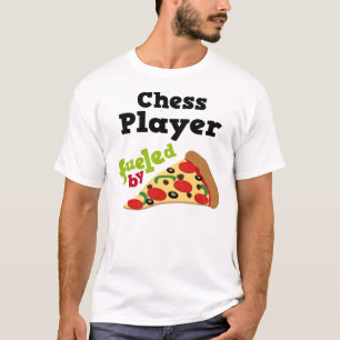 T-shirt (drôle) de pizza de joueur d'échecs