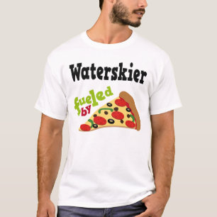 T-shirt (drôle) de pizza de Waterskier