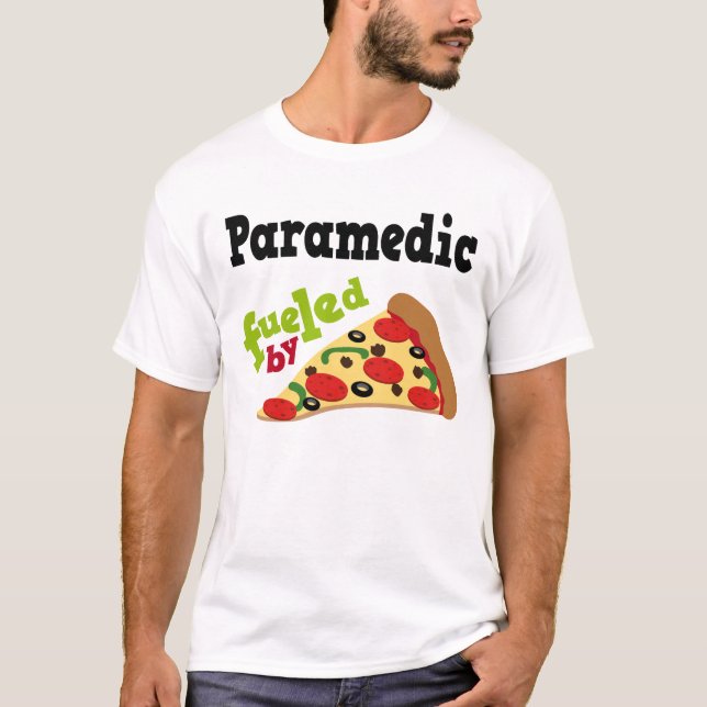 T-shirt (drôle) de pizza d'infirmier (Devant)