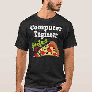 T-shirt (drôle) de pizza d'ingénieur informaticien