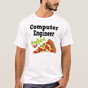 T-shirt (drôle) de pizza d'ingénieur informaticien