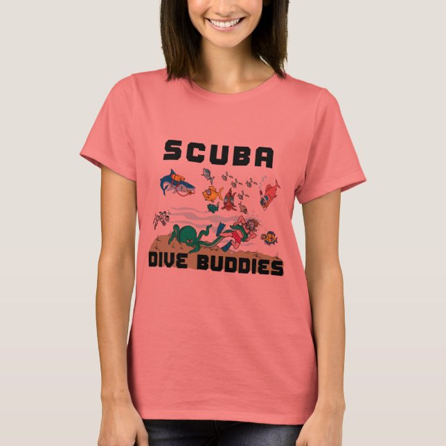 T-shirt Drôle de plongée de la SCUBA Buddy Femmes (Devant)
