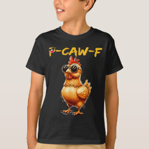 T-shirt Drôle de poulet cool Sungles Caw F Humour Pour Hom