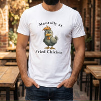 T-shirt drôle de poulet frit