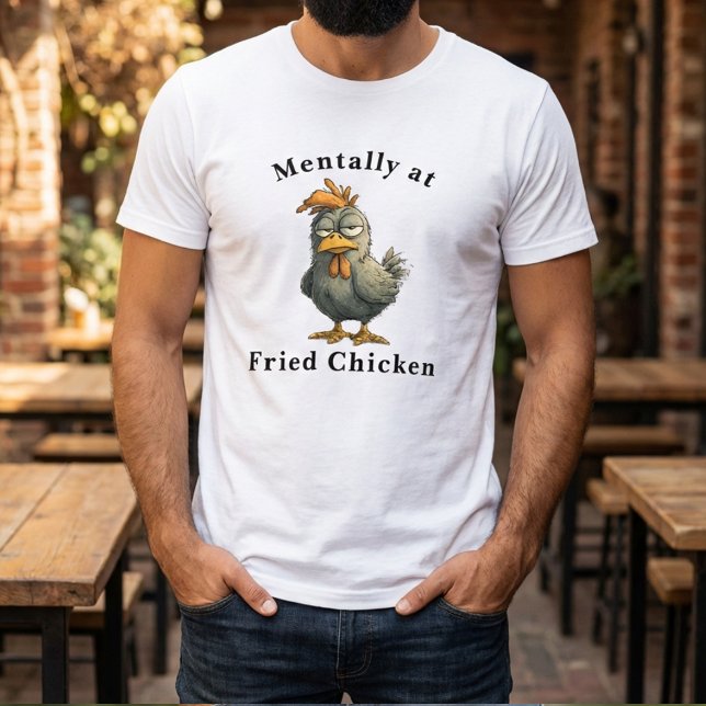 T-shirt drôle de poulet frit (Créateur téléchargé)