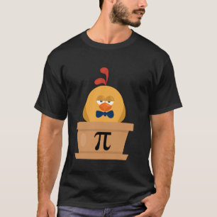 T-shirt drôle de poulet pot pi jour tarte amoureux