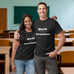 T-shirt drôle de problèmes de maths à résoudre