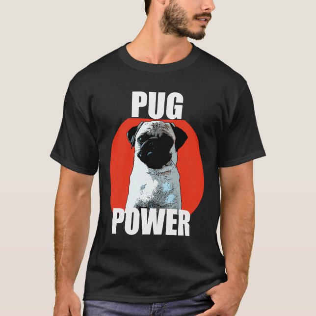 T-shirt drôle de Pug Classique    Cadeau de chien  (Devant)