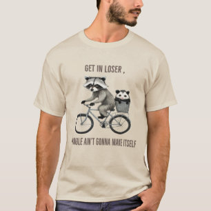 T-shirt drôle de raton laveur et d'opossum   Cadea